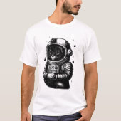 Space Explorer Cat with Helmet T-shirt (Voorkant)