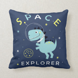 Space Explorer Dinosaur Kind Kussen