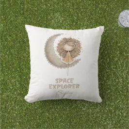 Space Explorer Fairy Moon gepersonaliseerde aangep Buitenkussen