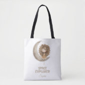 Space Explorer Fairy Moon gepersonaliseerde aangep Tote Bag (Voorkant)