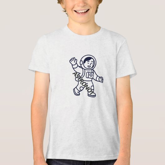 Space Explorer Graphic T-shirt • Cool Kosmisch Avo (Voorkant)