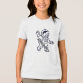 Space Explorer Graphic T-shirt • Cool Kosmisch Avo (Voorkant)