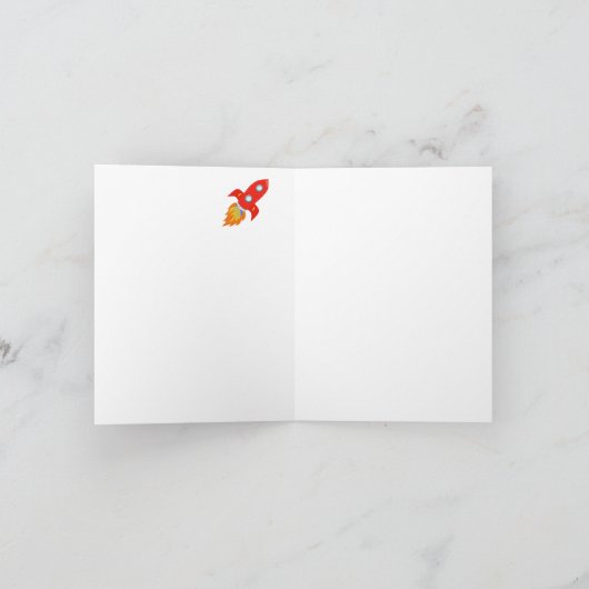 Space Explorer - Hartelijk dank Bedankkaart (Binnen)