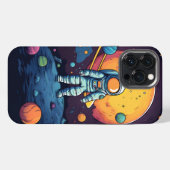 Space Explorer Kunst iPhone Hoesje (Achterkant horizontaal)