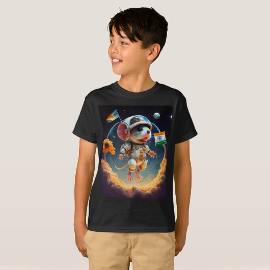 "Space Explorer-muis" T-shirt (Voorkant volledig)