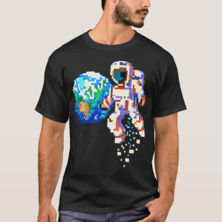 Space Explorer - Pixel Art Astronaut T-shirt