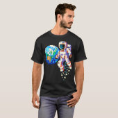 Space Explorer - Pixel Art Astronaut T-shirt (Voorkant volledig)