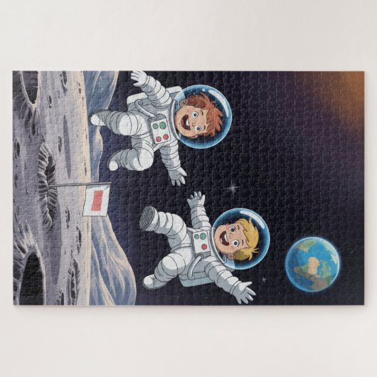 Space explorer Puzzle Legpuzzel (Horizontaal)