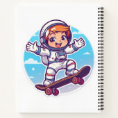Space Explorer Sports Notebook – Terug naar school Notitieboek (Achterkant)