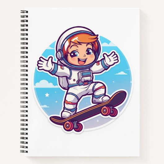 Space Explorer Sports Notebook – Terug naar school Notitieboek (Voorkant)