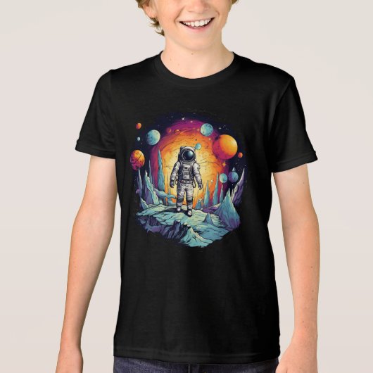 "Space Explorer T-shirt - Galactic Adventure wacht (Voorkant)