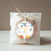 Space Explorer Thank You Birthday Astronaut Planet Ronde Sticker