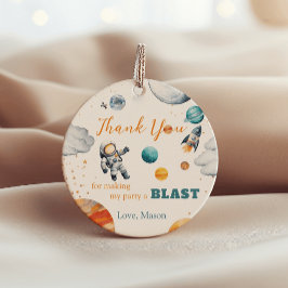 Space Explorer Verjaardagsgunst Tags voor jongens Bedankjes Labels