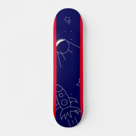 Space Explorers Blauw & Rood, 7 3/4" Skateboard De