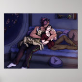 Space Family Hug Poster (Voorkant)
