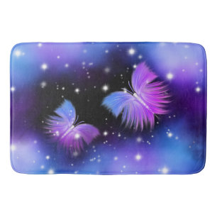 Space Fantasy Butterflies Cosmic Badmat