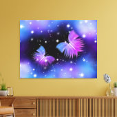 Space Fantasy Butterflies Cosmic Canvas Afdruk (Insitu (Woonkamer))