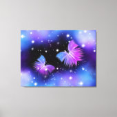Space Fantasy Butterflies Cosmic Canvas Afdruk (Voorkant)