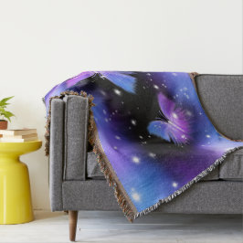 Space Fantasy Butterflies Cosmic Deken