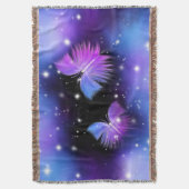 Space Fantasy Butterflies Cosmic Deken (Voorkant Verticaal)