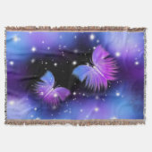 Space Fantasy Butterflies Cosmic Deken (Voorkant)