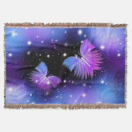 Space Fantasy Butterflies Cosmic Deken