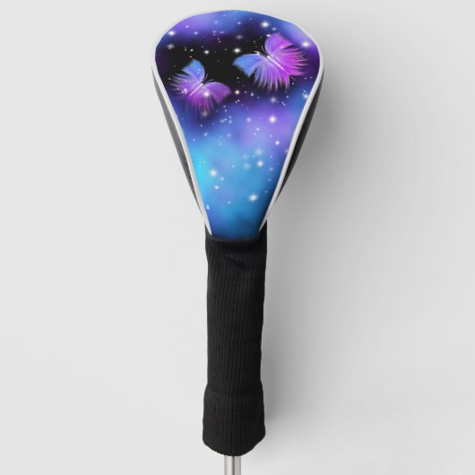 Space Fantasy Butterflies Cosmic Golfheadcover (Voorkant)