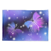 Space Fantasy Butterflies Cosmic Kussensloop (Achterkant-Links)