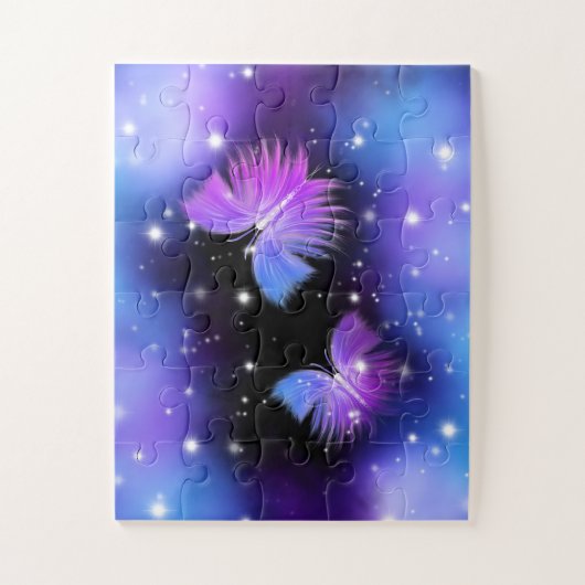 Space Fantasy Butterflies Cosmic Legpuzzel (Verticaal)