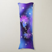 Space Fantasy Butterflies Cosmic Lichaamskussen (Voorkant Verticaal)