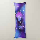 Space Fantasy Butterflies Cosmic Lichaamskussen (Achterkant (Verticaal))