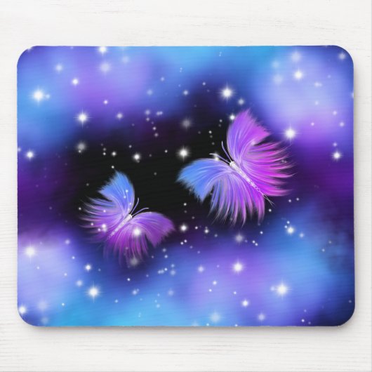 Space Fantasy Butterflies Cosmic Muismat (Voorkant)
