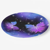 Space Fantasy Butterflies Cosmic Papieren Bordje (Gekanteld)