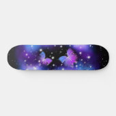 Space Fantasy Butterflies Cosmic Persoonlijk Skateboard (Horizontaal)