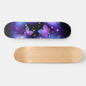 Space Fantasy Butterflies Cosmic Persoonlijk Skateboard (Horizontaal)