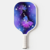 Space Fantasy Butterflies Cosmic Pickleball Paddle (Achterkant)
