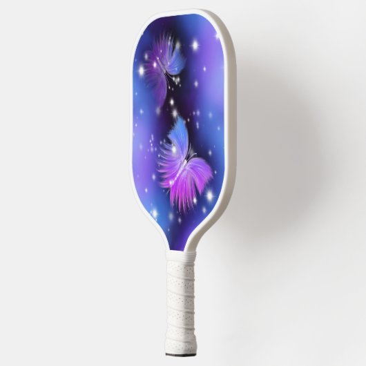 Space Fantasy Butterflies Cosmic Pickleball Paddle (Links)