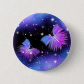 Space Fantasy Butterflies Cosmic Ronde Button 5,7 Cm (Voorkant)