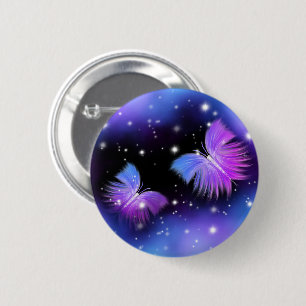 Space Fantasy Butterflies Cosmic Ronde Button 5,7 Cm