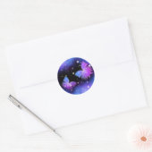 Space Fantasy Butterflies Cosmic Ronde Sticker (Envelop)