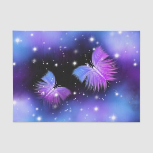 Space Fantasy Butterflies Cosmic Tissuepapier (Voorkant)