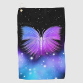 Space Fantasy Butterfly Cosmic Golfhanddoek (Voorkant)