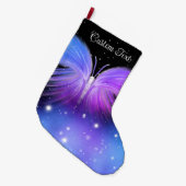 Space Fantasy Butterfly Cosmic Grote Kerstsok (Voorkant (Hangend))