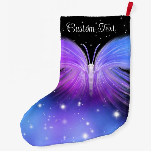 Space Fantasy Butterfly Cosmic Grote Kerstsok (Achterkant)