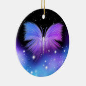 Space Fantasy Butterfly Cosmic Keramisch Ornament (Rechts)