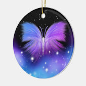 Space Fantasy Butterfly Cosmic Keramisch Ornament (Links)