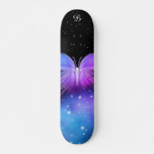 Space Fantasy Butterfly Cosmic Persoonlijk Skateboard (Voorkant)