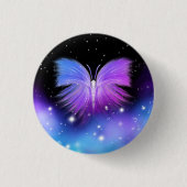 Space Fantasy Butterfly Cosmic Ronde Button 3,2 Cm (Voorkant)