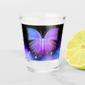 Space Fantasy Butterfly Cosmic Shot Glas (Voorkant)