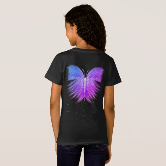 Space Fantasy Butterfly T-shirt (Achterkant volledig)
